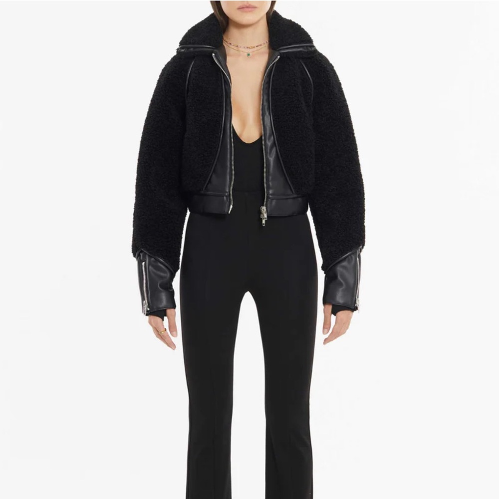 Ruve Javan Sherling Jacket Black - Picture 2 of 11